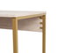 Nordure Twin Study Desk Travertino y Oro